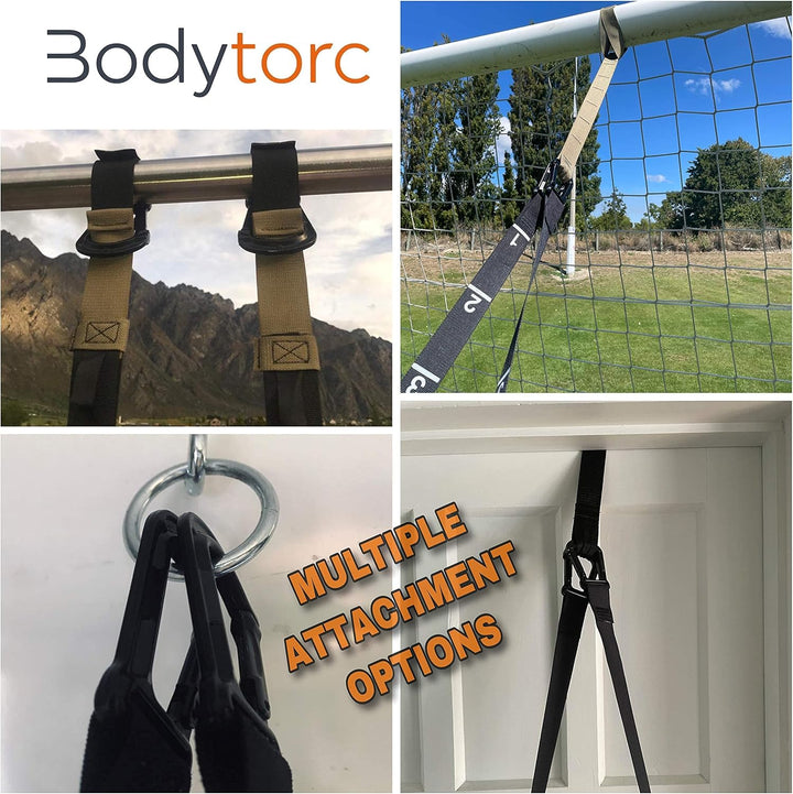 Suspension Trainer, Bodyweight Training Straps for Full Body Workouts at Home, Includes Door Anker,