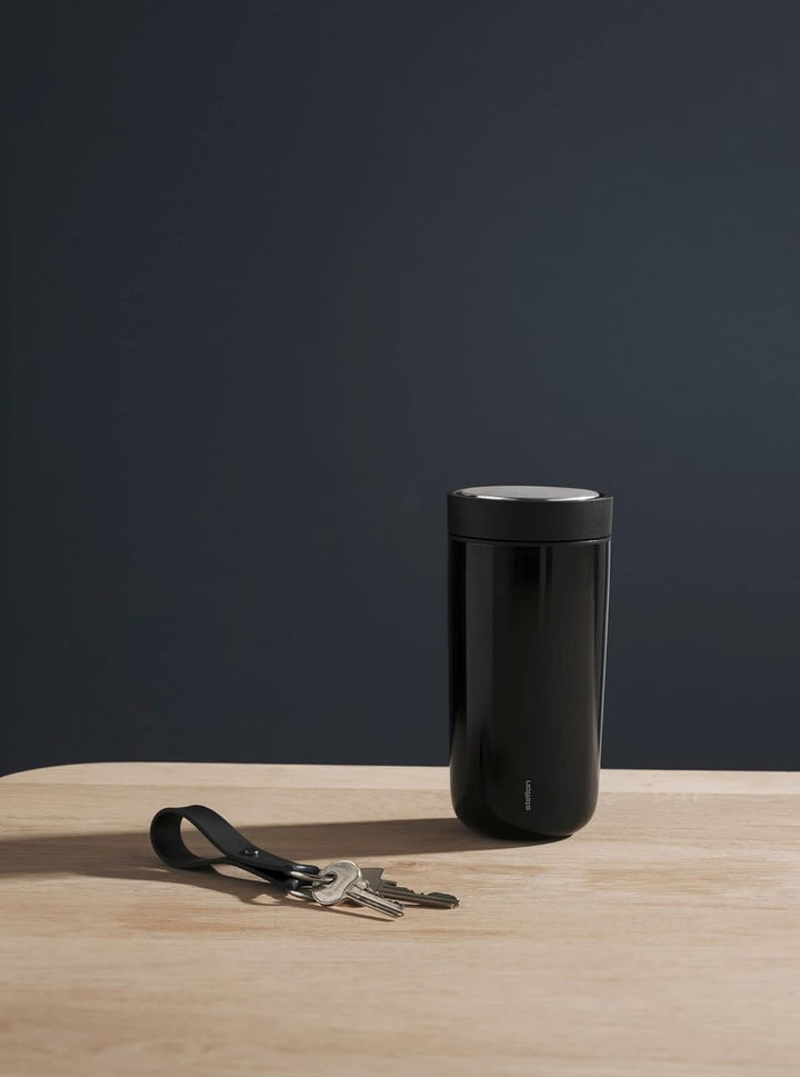 Stelton To-Go Click | Thermobecher, doppelwandige Isolierflasche - Rostfreier, auslaufsicherer Kaffe