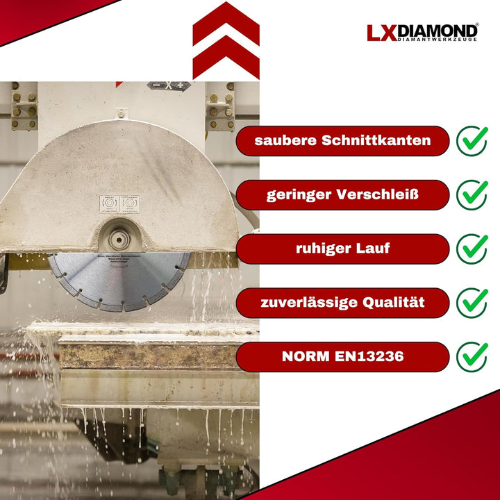Diamant-Trennscheibe 250mm x 30,0mm - für Schneidetische, Brückensägen - Diamantscheibe zum Trennen