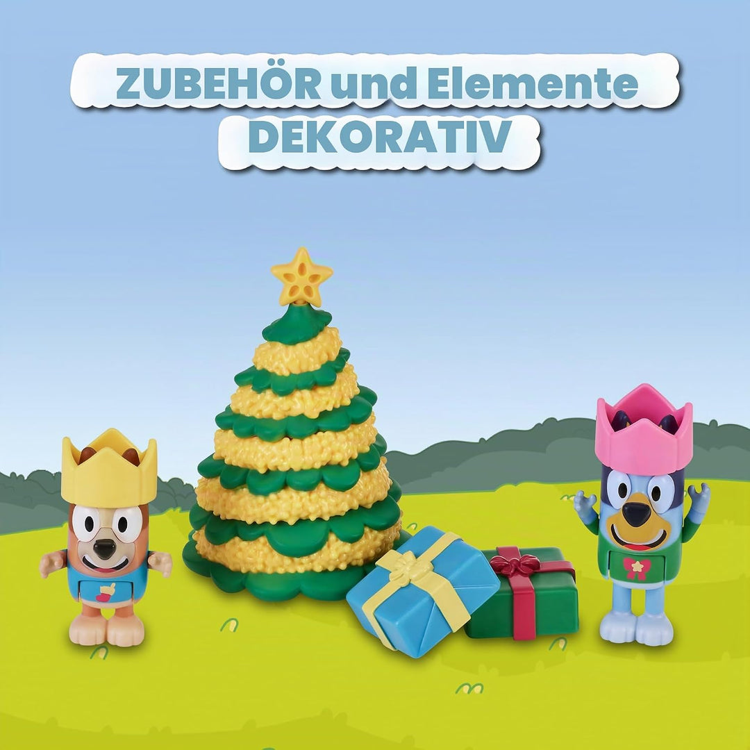 Bluey - Adventskalender mit 24 Teilen, inkl. Figuren aus der Serie und Zubehör, für Jungen und Mädch