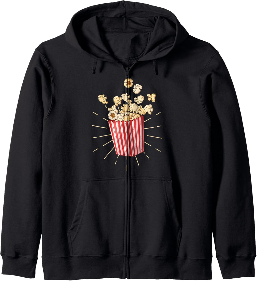 Fasching & Karneval - Retro Popcorn Kostüm Kapuzenjacke