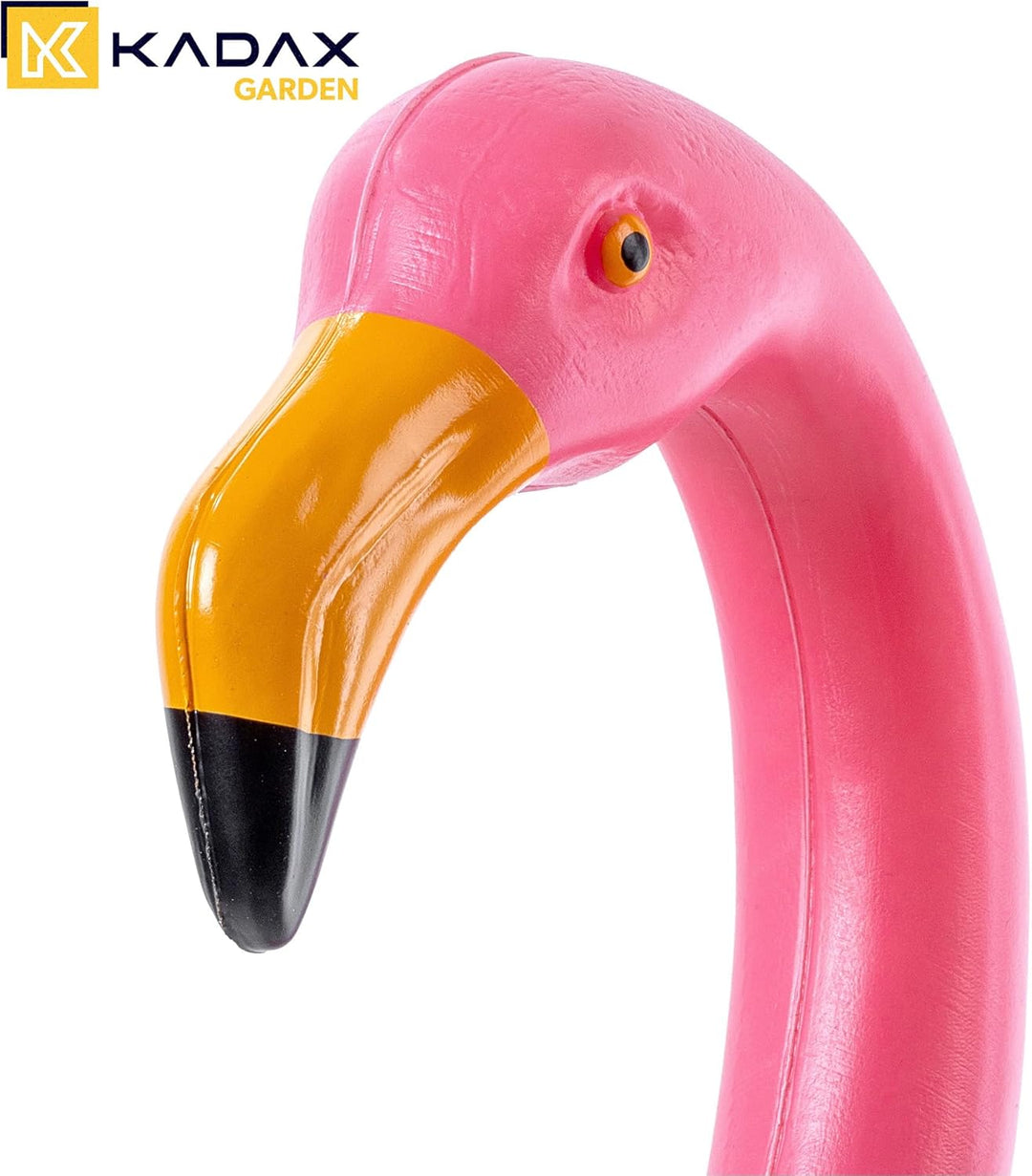 KADAX 2 Stück Garten-Flamingofigur, 83cm Dekofigur Flamingo, Gartenstecker aus Kunststoff, Gartenfig