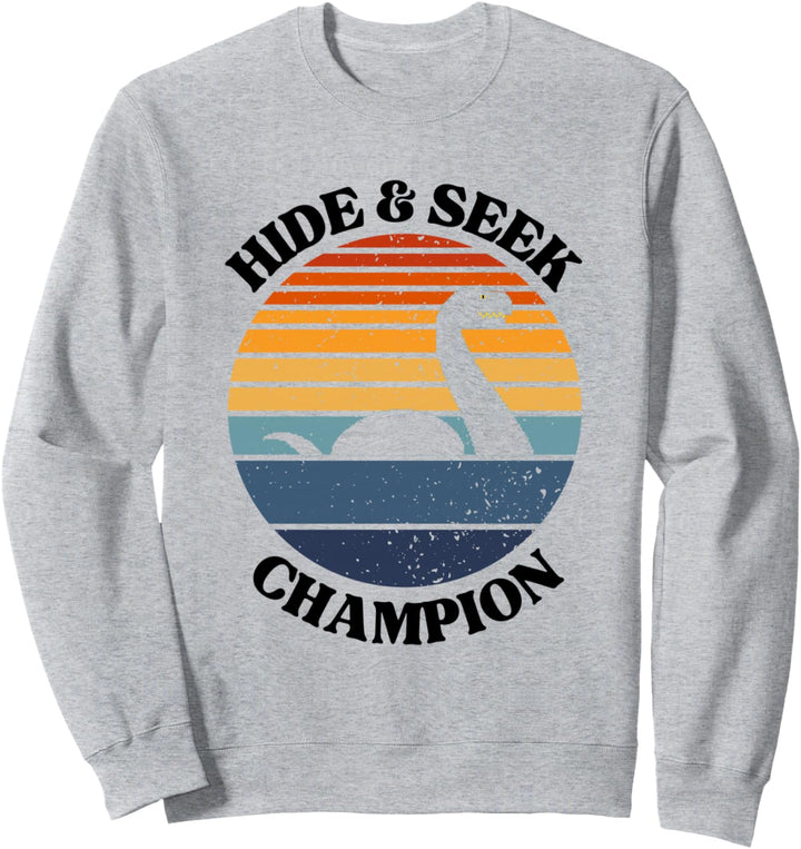 Loch Ness Monster Vintage Sunset — Versteckspiel Sweatshirt