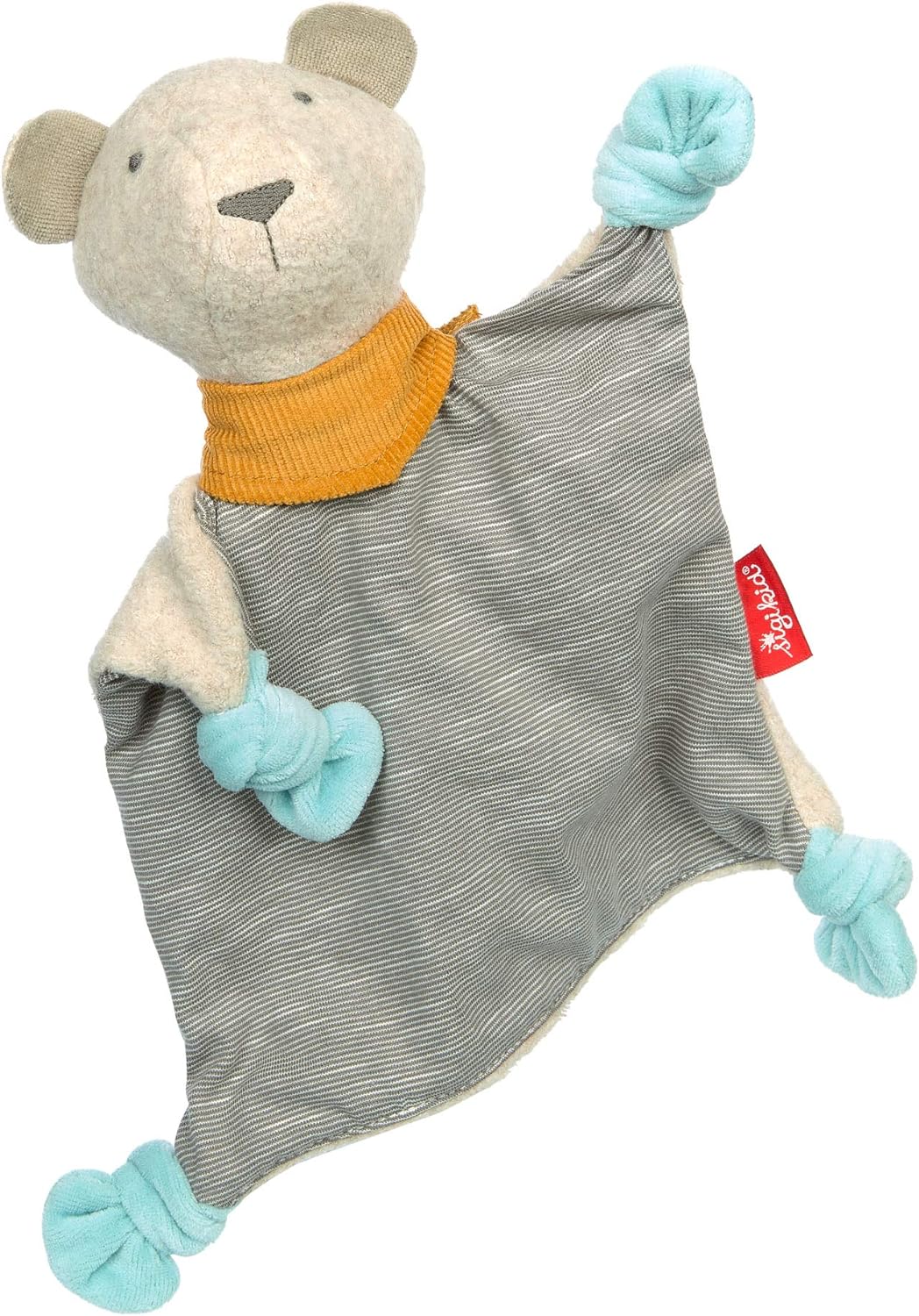 SIGIKID 42666 Schnuffeltuch Bär Gold Collection Mädchen und Jungen Babyspielzeug empfohlen ab Geburt