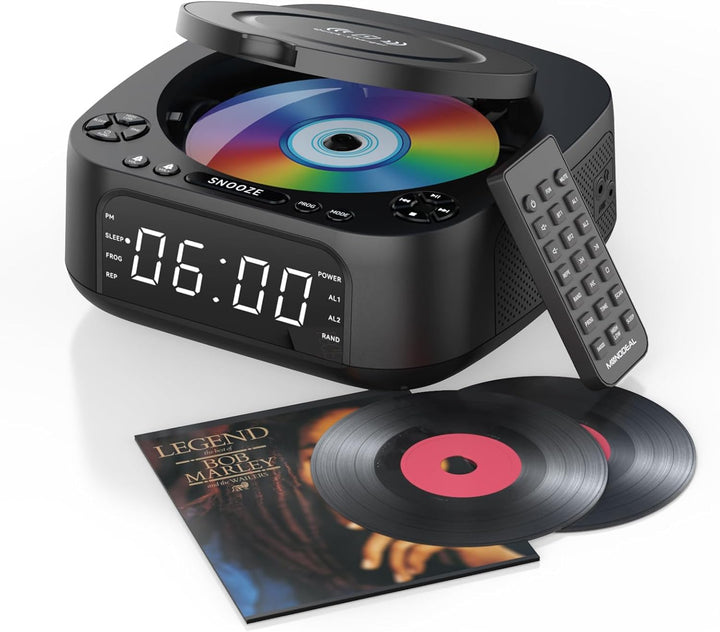 MONODEAL CD Player Tragbar mit Wireless Charger, 2025 Tragbarer CD Player Bluetooth, Wiederaufladbar