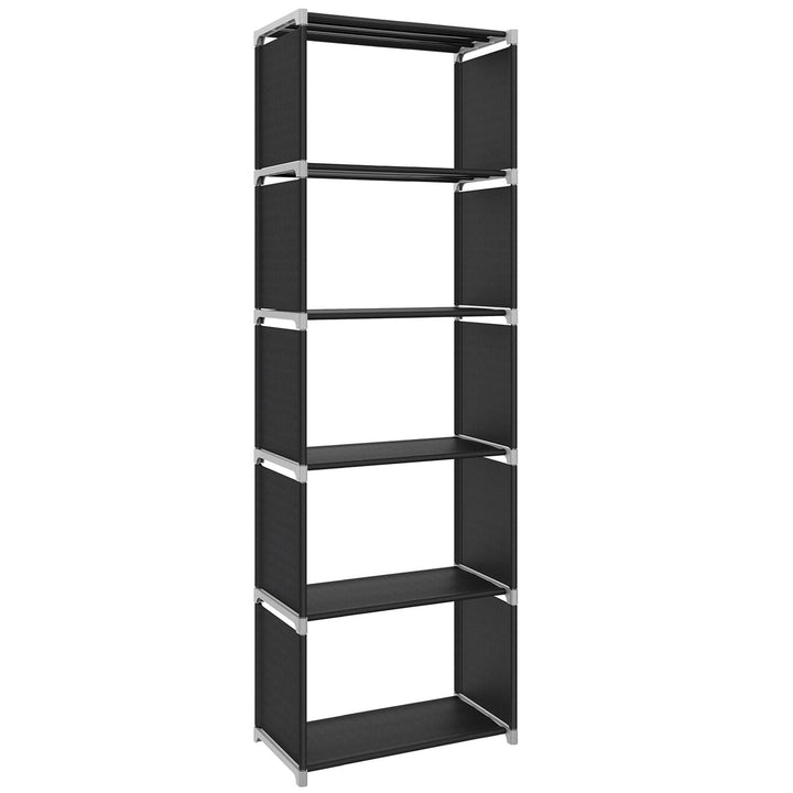 SONGMICS Aufbewahrungsregal, BÜcherregal mit 5 Ebenen, Organizer fÜr Kleidung, jede Ablage mit bis z