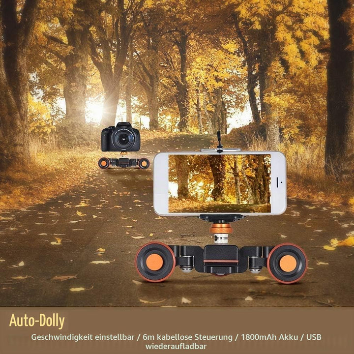 Andoer Kamerawagen L4 PRO Video Kamera Slider Dolly Automatische mit Drahtlose Fernbedienung,1800mAh