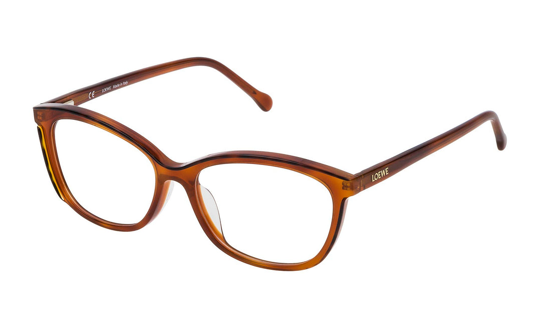 Loewe Unisex-Erwachsene VLWA06M530ADP Brillengestelle, Braun (Dark Havana+Light Havana), 55