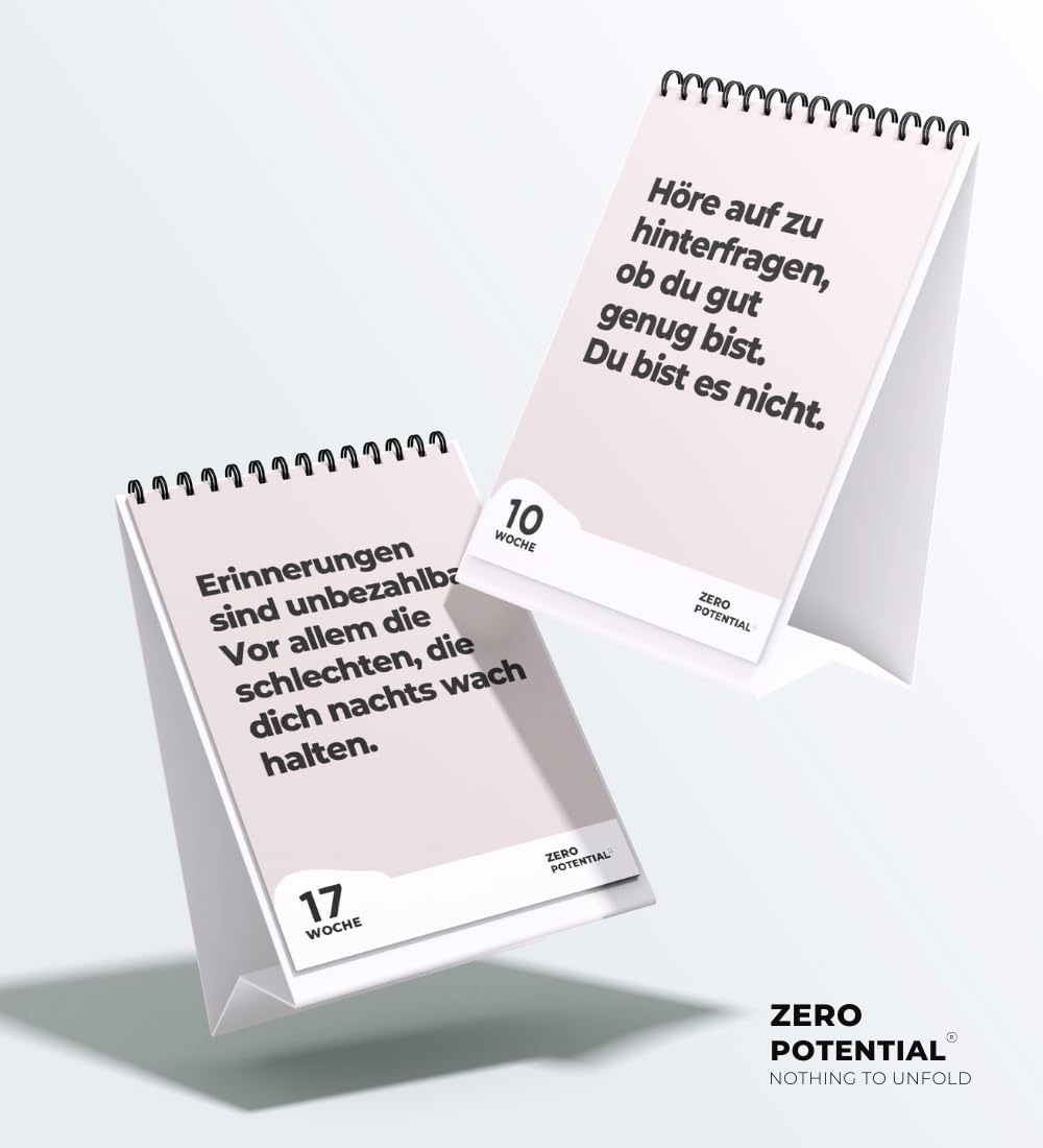 Demotivierender Tischkalender undatiert | 52 Wochen mit 52 unmotivierendenden Sprüchen Träume nicht