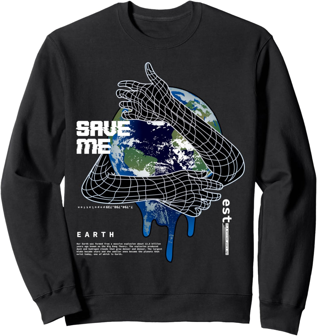 Rettet die Erde No Planet B - Sad Aesthetic Edgy Streetwear Sweatshirt