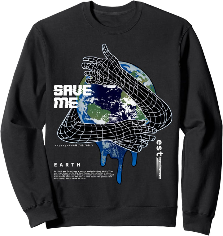 Rettet die Erde No Planet B - Sad Aesthetic Edgy Streetwear Sweatshirt