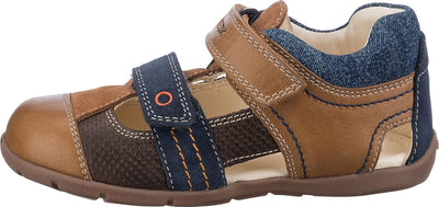 Geox B Kaytan A Lauflernschuhe 22 EU Caramel Navy, 22 EU Caramel Navy