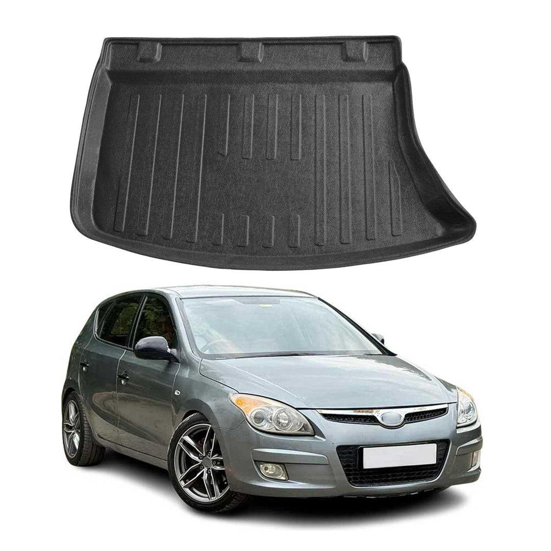 OMAC Kofferraumwanne Laderaumwanne kompatibel mit Hyundai i30 2007-2012 Kombi Gummi TPE Schwarz