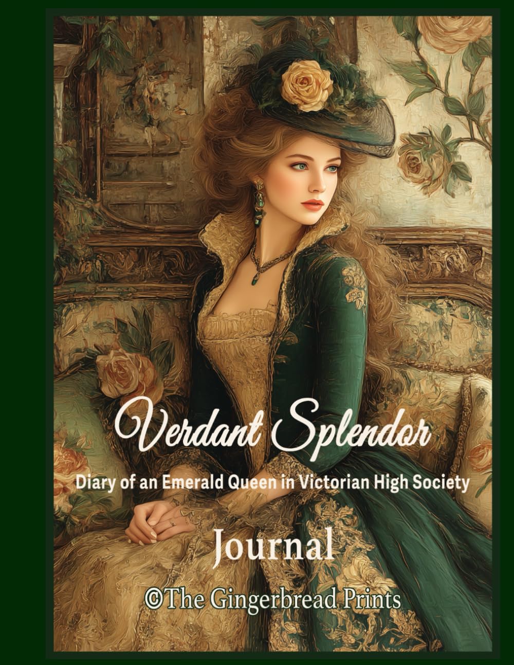 Verdant Splendor - Diary of an Emerald Queen in Victorian High Society Vintage Journal Graphic Book
