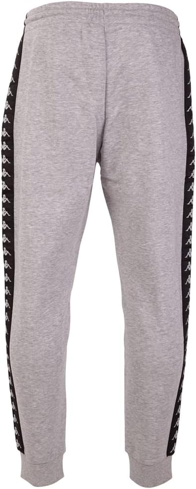 Kappa Unisex Leman Men, Sweat Pants, Regular Fit Trainingshose S High-rise Melange, S High-rise Mela
