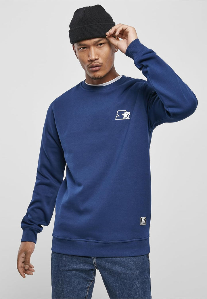 Starter Black Label Herren Small Logo Crew Pullover S Blue Night, S Blue Night