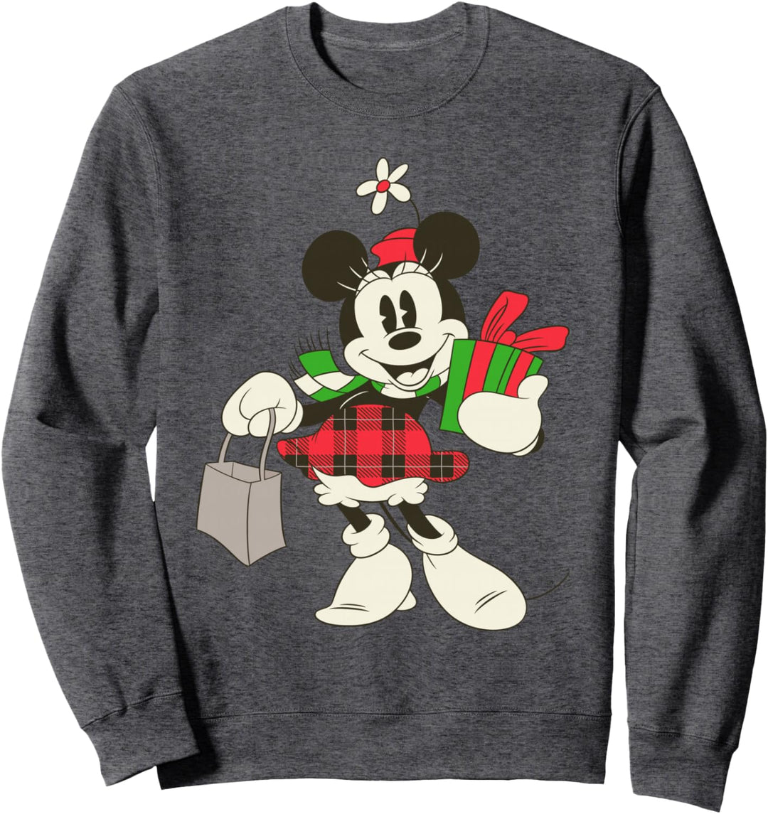 Disney Vintage Minnie Mouse Retro Holiday Sweatshirt