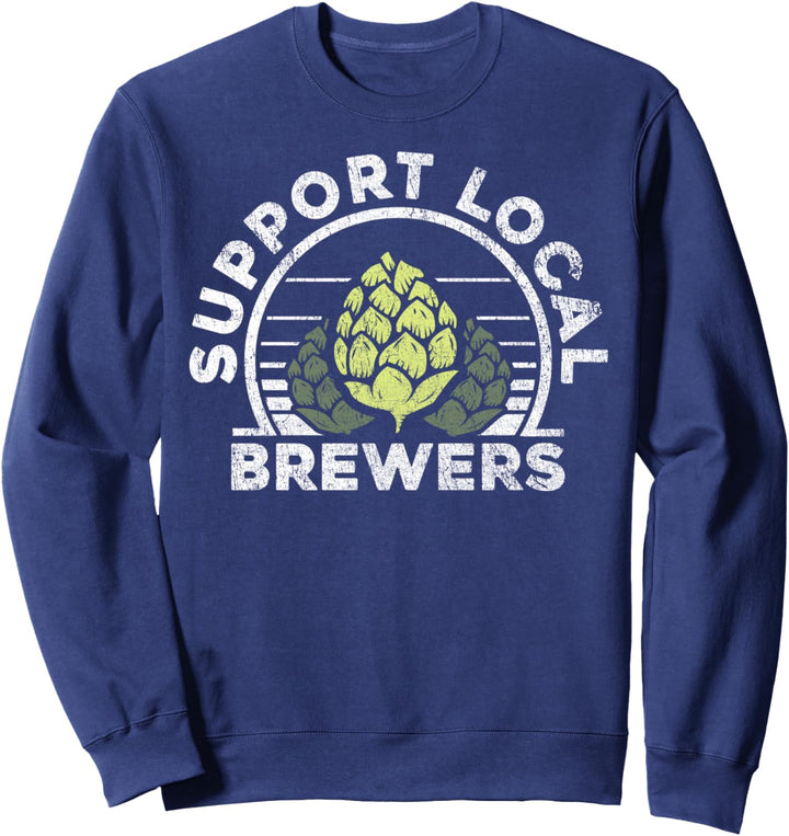 Support Local Brewers Beer Hops Sweatshirt
