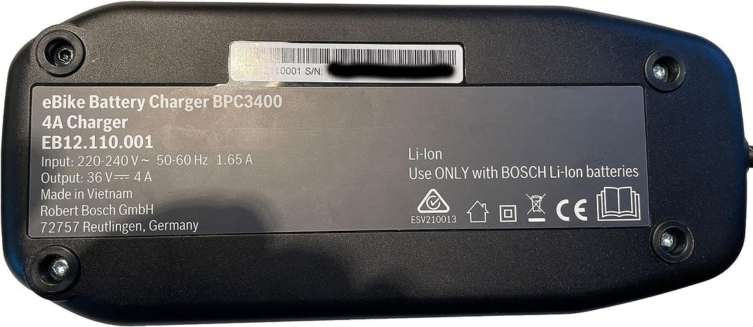 3D-TDürbeck Premium Wandhalterung für das Bosch Ladegerät eBike - Stabile und sichere Aufbewahrung f