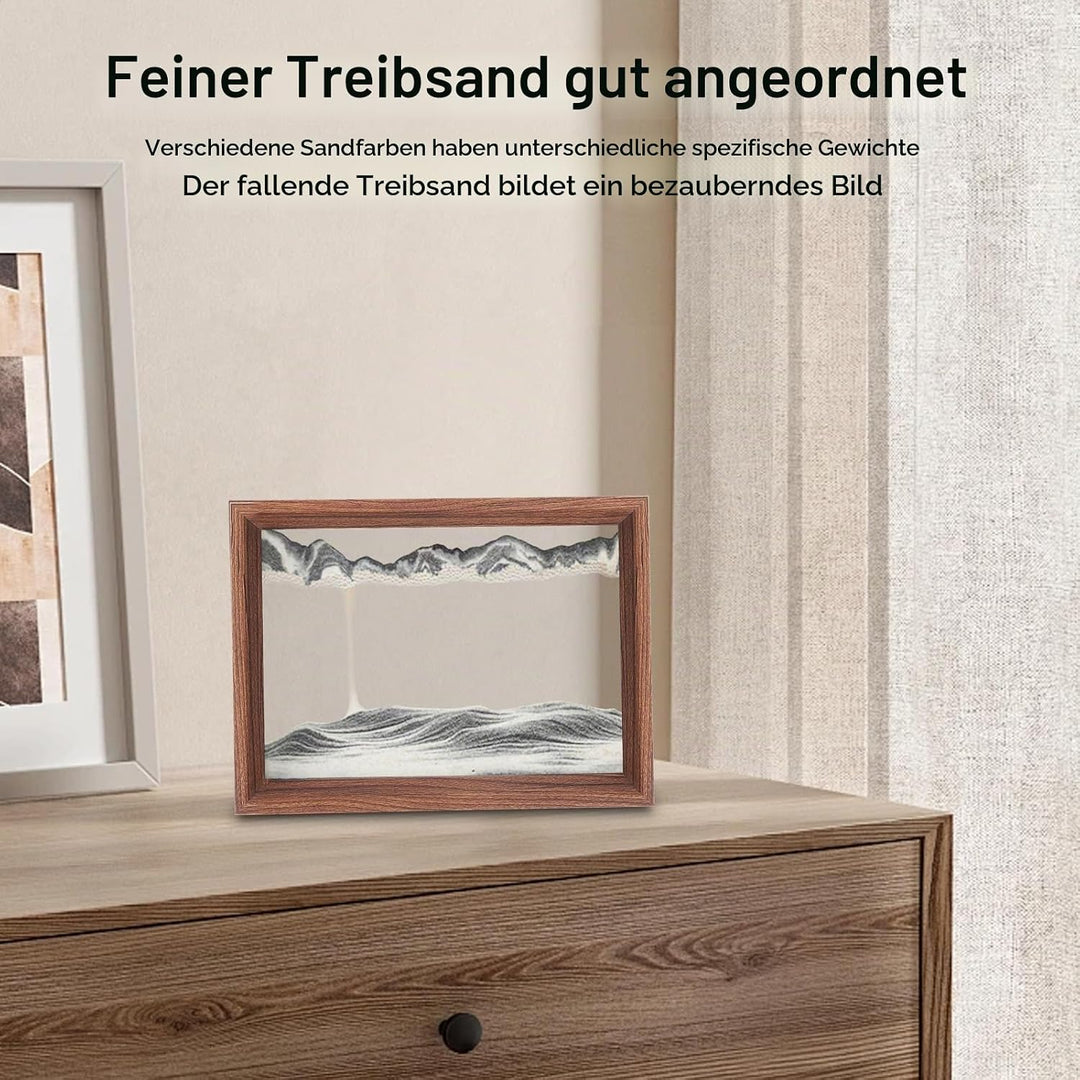 AzureLeap Sandbilder zum Drehen 3D Sandscape die Sandkunst in Tiefsee Fliessende Sandmalerei Sandbil