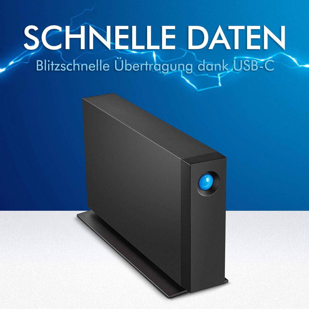 LaCie d2 Professional 20TB, externe Festplatte, 3.5 Zoll, PC & Mac, schwarz, inkl. 5 Jahre Rescue Se