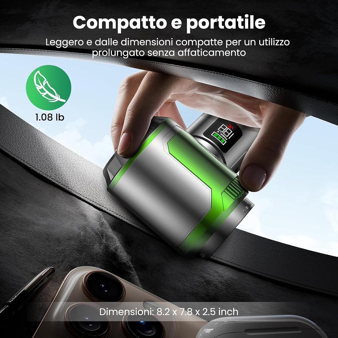 Handstaubsauger, 17000Pa Stark Akku Staubsauger Kabellos, 1-Touch Staubentleerung, 3 Stufen Bürstenl
