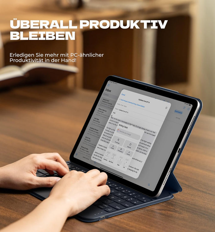 Dexnor Tastatur Hülle für iPad Air 11 Zoll M3/M2 (2025/2024), iPad Pro 11 Zoll 4/3/2/1&amp; Air 5/4, Mag