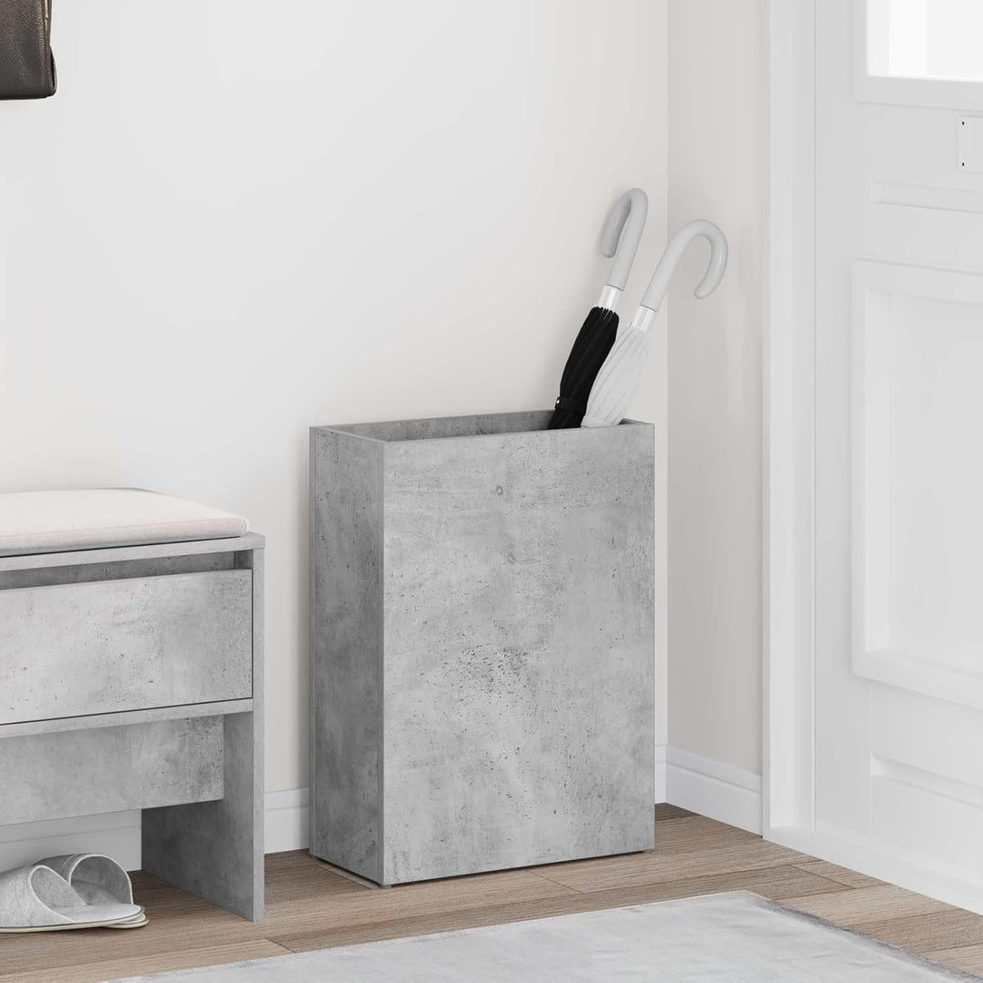vidaXL Sonnenschirmhalter Beton Grau 40 x 20 x 55,5 cm Holzwerkstoff, Moderner Schirmständer aus Hol