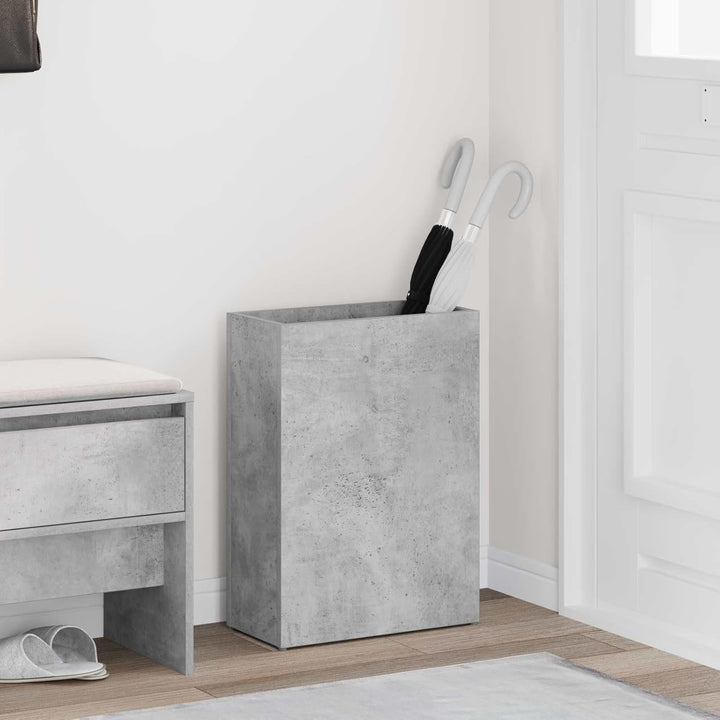 vidaXL Sonnenschirmhalter Beton Grau 40 x 20 x 55,5 cm Holzwerkstoff, Moderner Schirmständer aus Hol