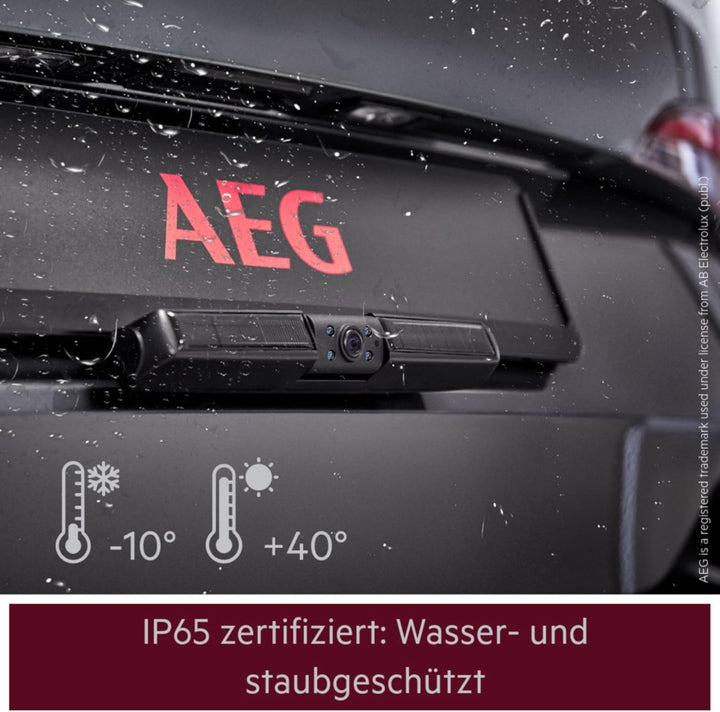 AEG Solarbetriebene Rückfahrkamera RV 4.3, kabellos, digital, Einpark-/Rangierhilfe, mit Funksender,
