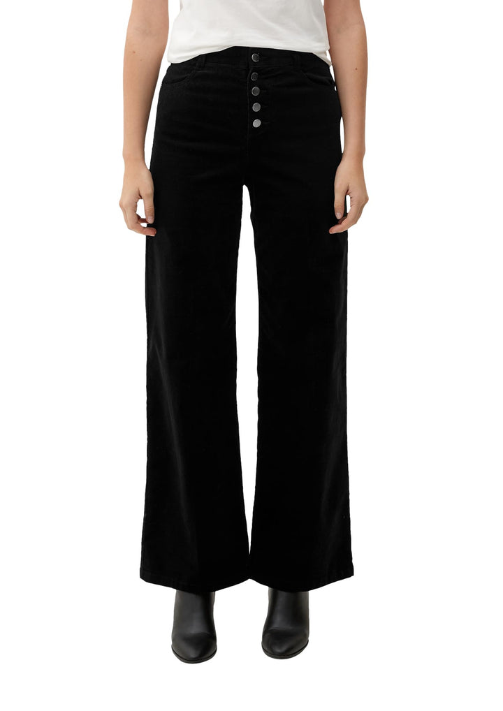 s.Oliver Cordhose mit Knopfleiste 34-42 Schwarz 9999, 34-42 Schwarz 9999