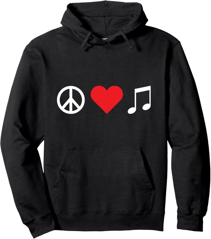 Peace love and sing karaoke night singer Pullover Hoodie