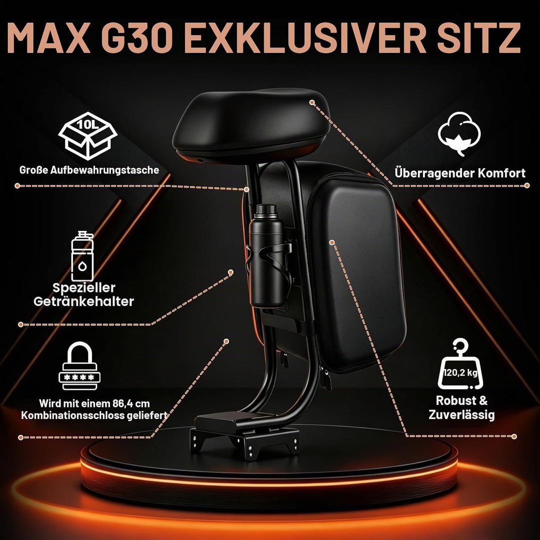 Sitz für Elektroroller passend für Segway Ninebot MAX G30