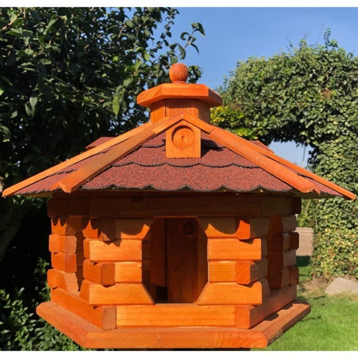 DARLUX Dachschindel Set für sechseckige Vogelhäuser, Insektenhotel, Hundehütte, Vogelvilla, Bibersch