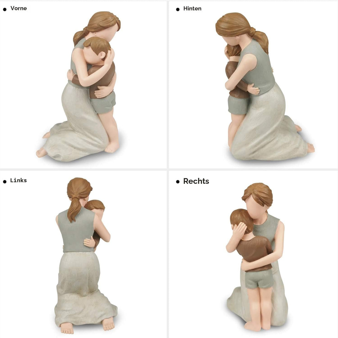 Carracci Mutter und Sohn Figuren, die grössten Bond Mutter und Sohn Statuen, Skulpturen handgemalte