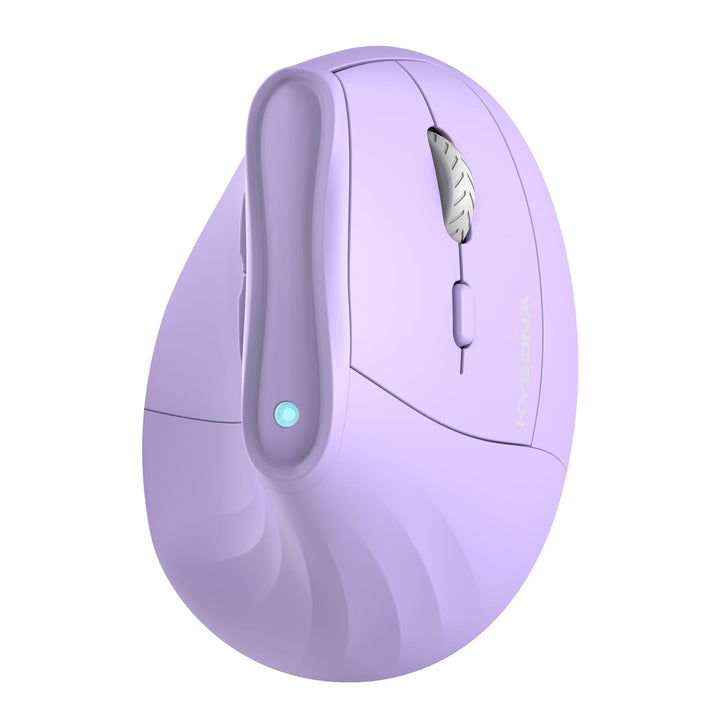 KYSONA Vertikale Ergonomische Maus 57°, Kabellos Bluetooth & 2,4 GHz, 5 DPI-Stufen, Leise Klicks, Ha