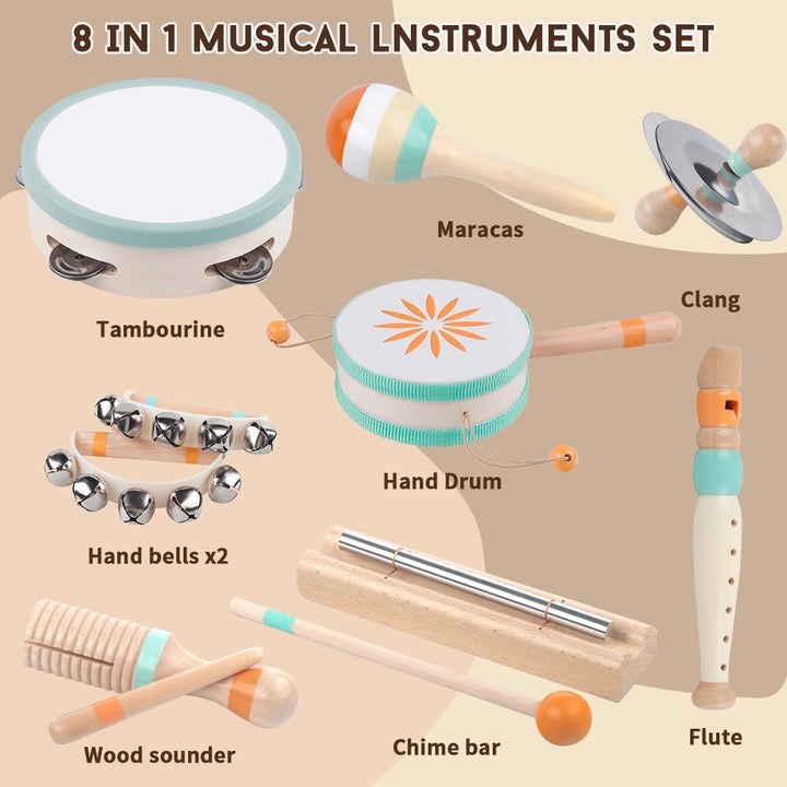 Kleinkind-Musikinstrumente, Montessori-Musikinstrumente für Babys, Percussion-Instrumente für 1-Jähr