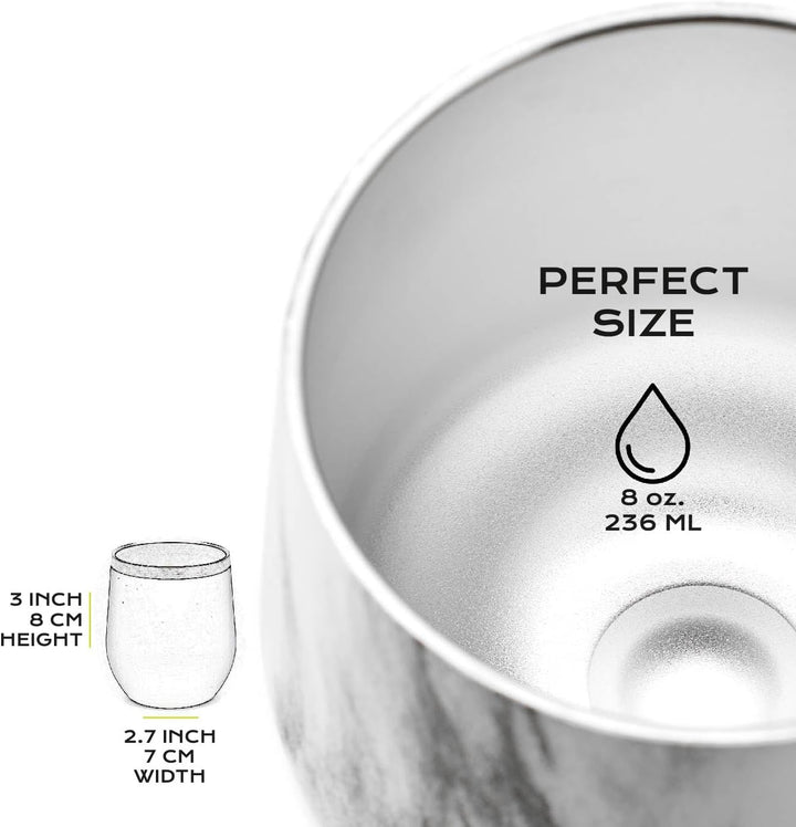 balibetov - Neu - Modernes Yerba Mate Gourd Set (Mate Tasse) - Doppelwandiger 18/8 Edelstahl Enthält