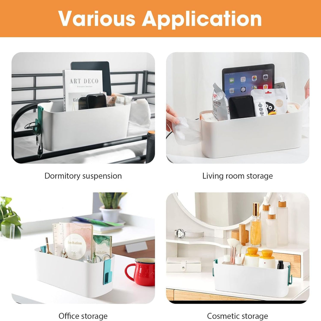 2 Stück Bett Organizer Zum Einhängen, Hängebett Organizer Aufbewahrungskorb, Nachttisch Bett Bettabl
