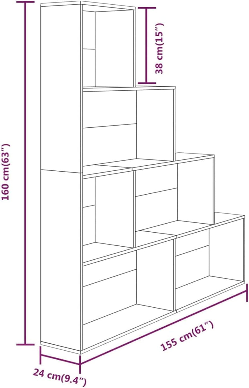 Tidyard Bücherregal Bücherständer Bücherregal Bücherschrank Standregal Schranke Bücher Regal Akten S