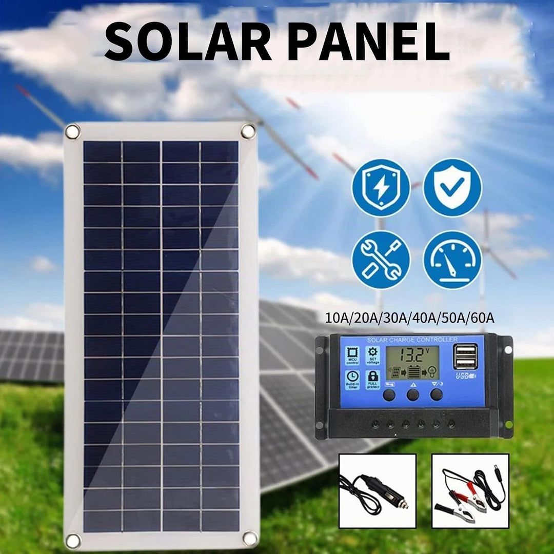 Tragbares 300W Solar Flexible Panel Kit 12/24V Schalter USB Ladeschnittstelle Solarplatine mit Contr