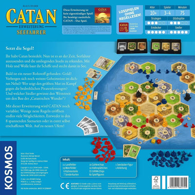 KOSMOS 682705 CATAN - Seefahrer, Erweiterung zu CATAN - Das Spiel, Brettspiel für 3-4 Personen ab 10