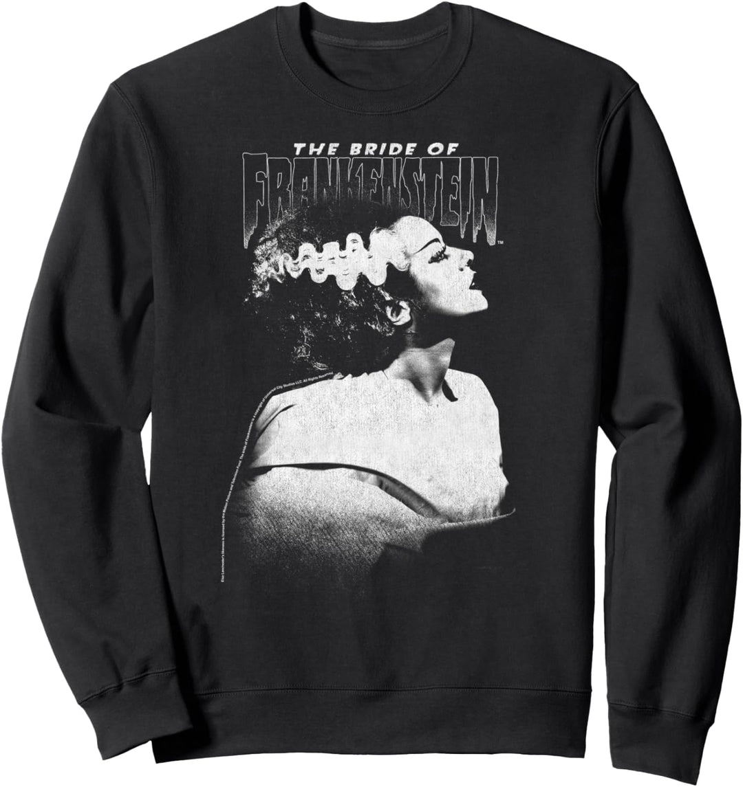 Universal Monsters Bride Of Frankenstein Dark Portrait Sweatshirt
