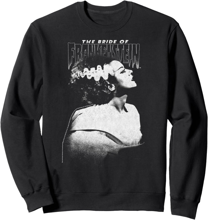 Universal Monsters Bride Of Frankenstein Dark Portrait Sweatshirt