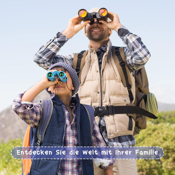 Fernglas Kinder Vergrösserung 8X21, Geschenke Junge Mini Fernglas Kinder Spielzeug ab 3-12 Jahre, Ou