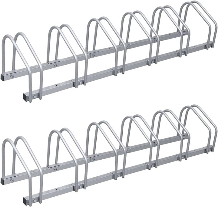 Eulenke 2 Stück Fahrradständer Metall Verzinkt Stahl - fahrradhalter 35-55mm Reifenbreite und 32cm R