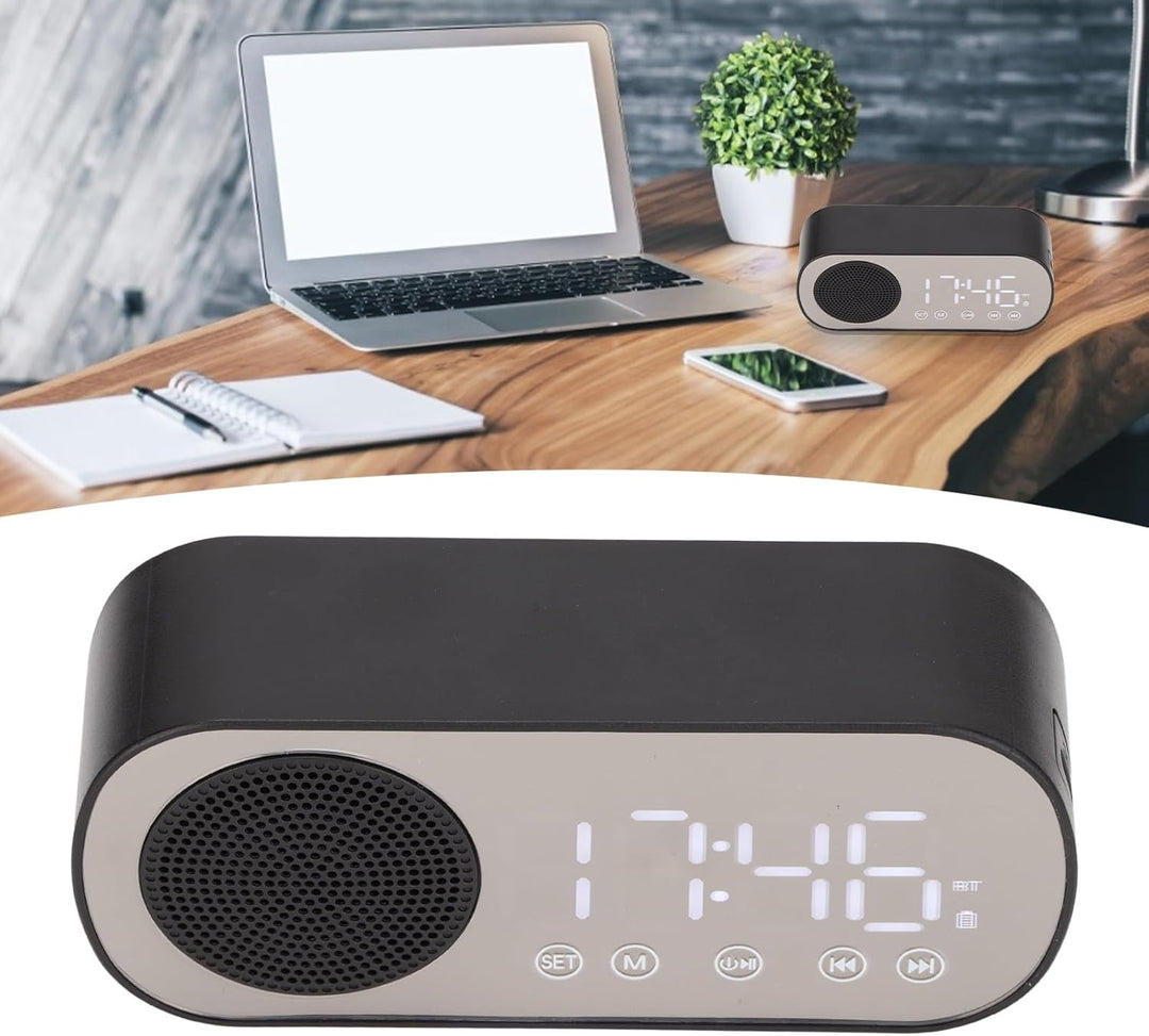 Sxhlseller Radiowecker, Duale Weckereinstellung, Tragbares, Digital Abgestimmtes UKW-Radio, mit Blue