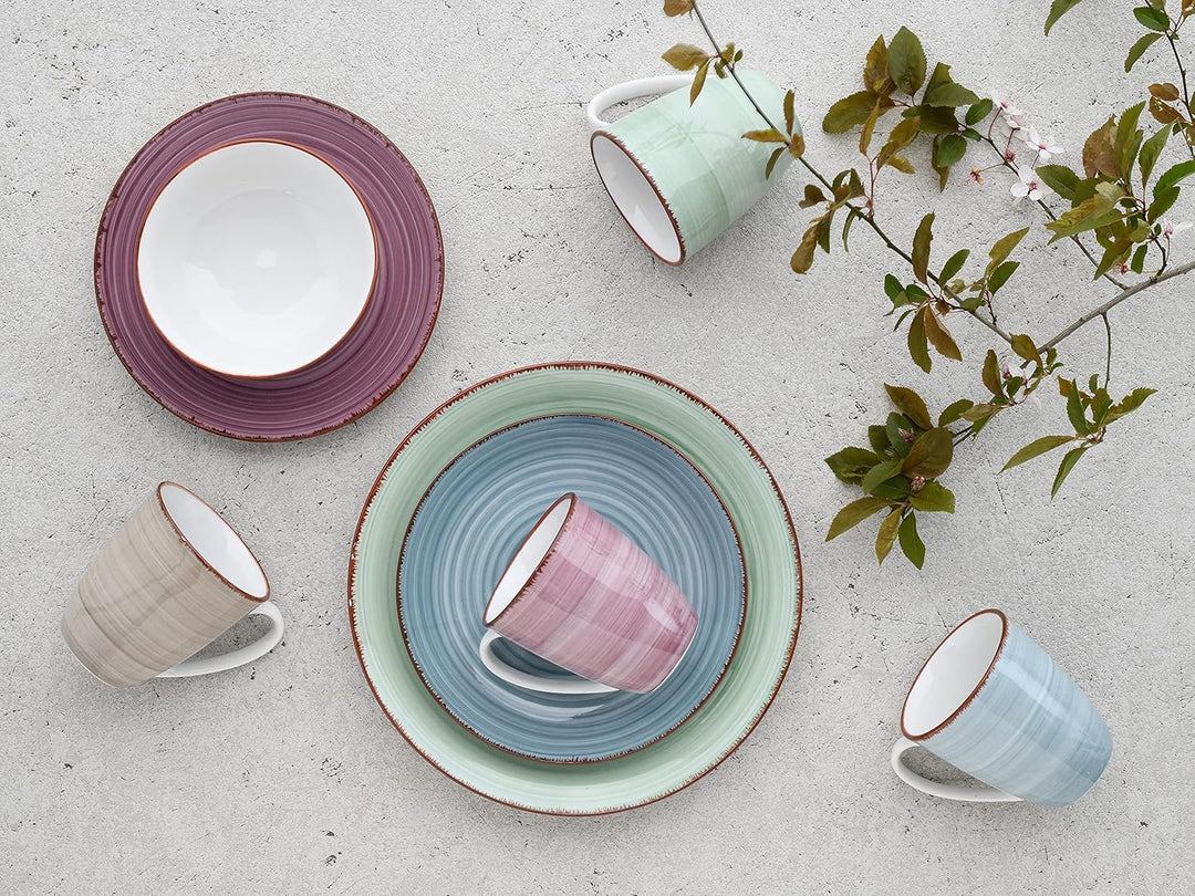 CreaTable, 22582, Serie SAMBA, Geschirrset, Kombiservice 16 teilig, Kombiservice 16 teilig