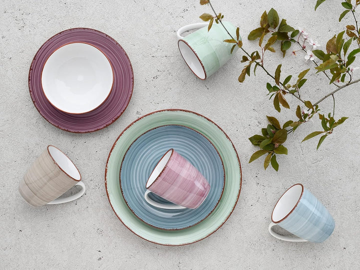CreaTable, 22582, Serie SAMBA, Geschirrset, Kombiservice 16 teilig, Kombiservice 16 teilig