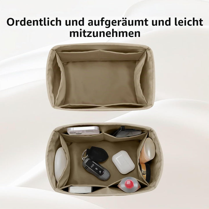 DGAZ Handtasche Tasche Organizer, Seide Innentaschen für LV Speedy Nano/20/25/30/35/40/45 Tasche, Le